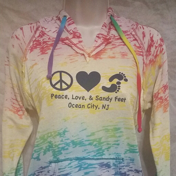 Ocean Drive Tops - Tie-dye Hoodie, L Ocean Drive Tops - Tie-dye Hoodie, L